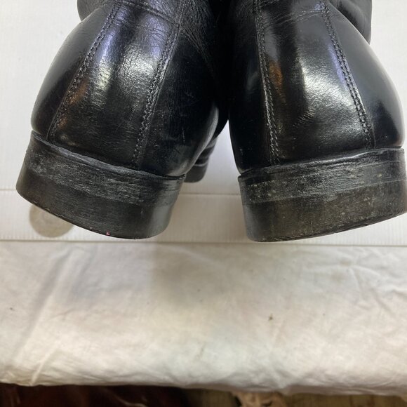 Vtg 1960 Canadian patrol police motorcycle biker uniform bluf mens boots sz 10.5 - Picture 6 of 7